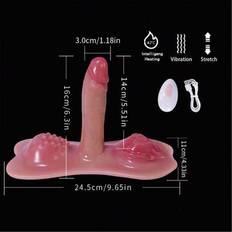 Sexleksaker Dildo Vibrator - Sexleksak för kvinnor Fjärrkontrollvibrator med vibrationslägen - G-punkts anal stora dildos Vuxenleksak Sexleksak för pa - Brons (En-Storlek)
