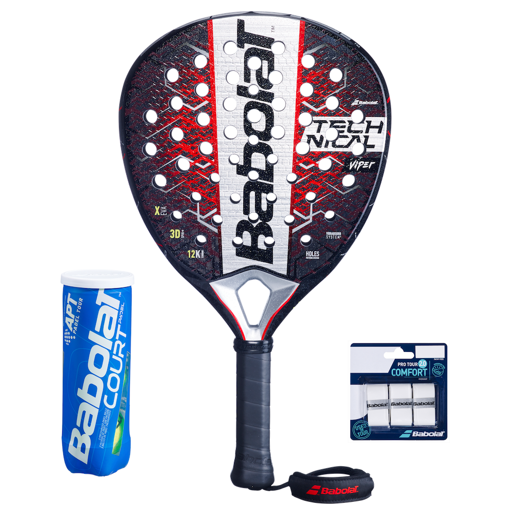 Babolat Viper Technical 2.5 2025 + Padel Court + 3-pack Overgrip