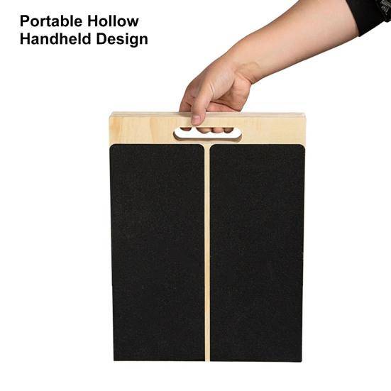 Vad Stretching Slant Board Justerbar Sjukgymnastik Lutningsbräda Män Kvinnor Hem Gym Träning Squat Wedge Rörlighetsträning Ankel Vad Bår black