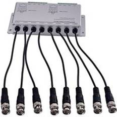 Escam 8ch hd cvi/tvi/ahd passiv s&#xE4;ndtagare 8 kanaler video balun adapter s&#xE4;ndare bnc till utp cat 5/5e/6 kabel 720p 1080p - 4ch