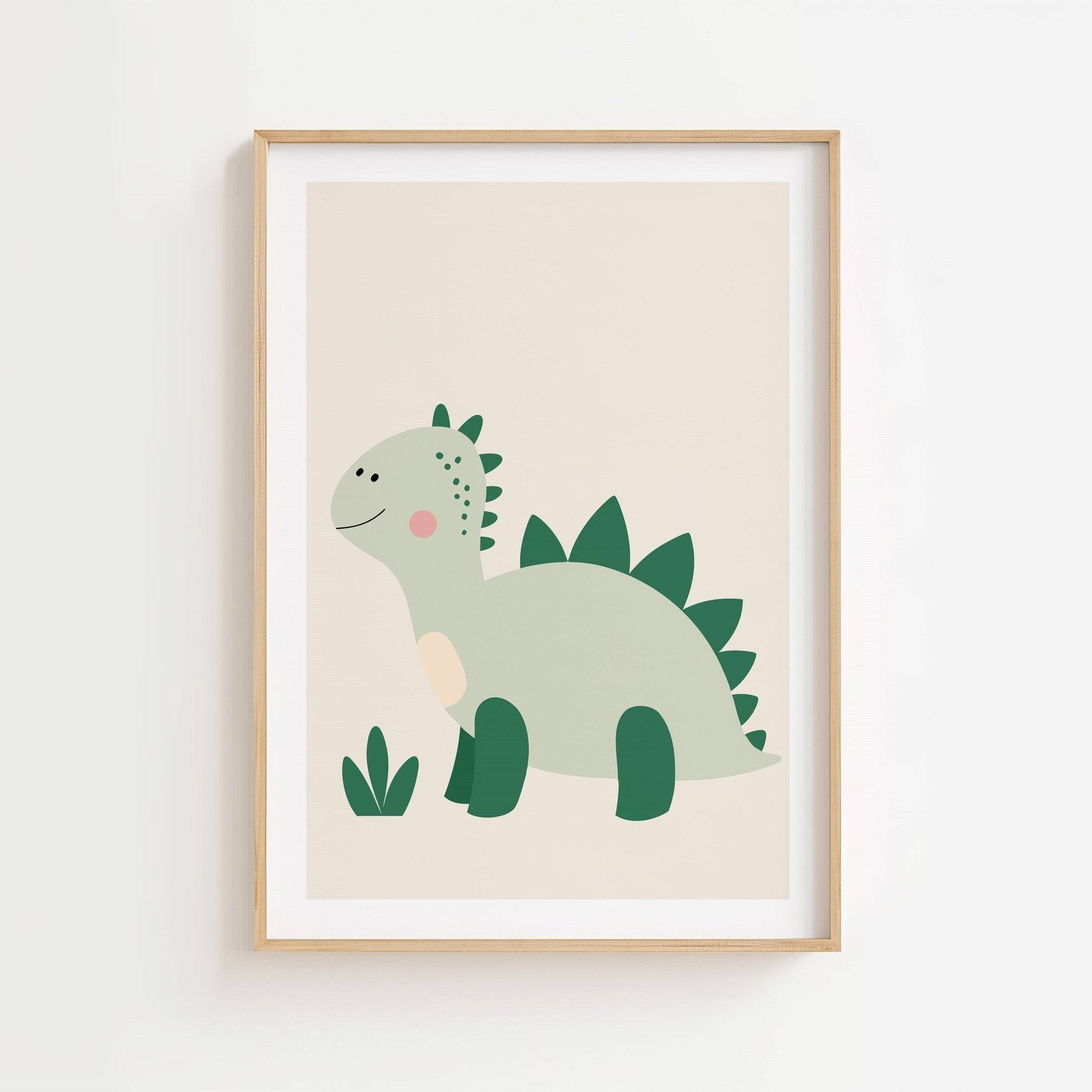 Stegosaurus dinosaurieposter-30x40 cm / 12x16″ / Utan ram / -