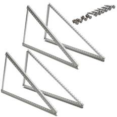 Solpanelshållare, 114 cm 2 par solpanelshållare, fäste balkongkraftverk för 100 W – 500 W solpanel, justerbar vinkel 0–90° fäste för solpanel, för takfästen solmoduler, 0 % moms
