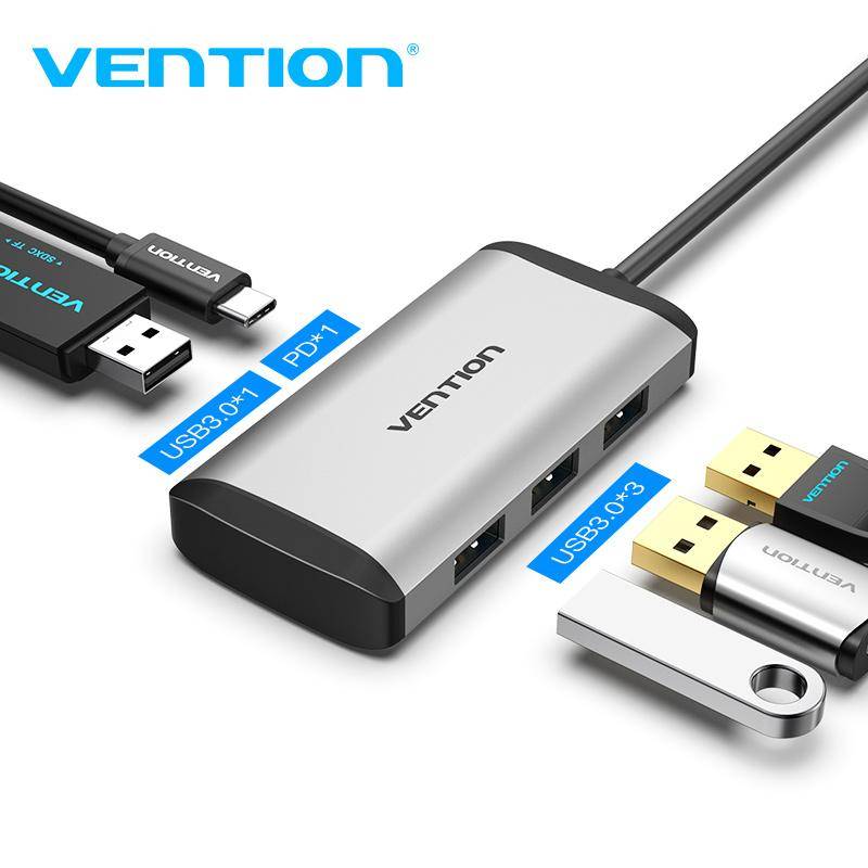 Vention USB hub 3.0 Typ c Hub usb c Splitter High Speed Adapter för MacBook Pro Huawei Mate 30 USB-C Splitter Multi usb3.1 Port 0.5m