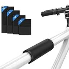 Siegvoll Cykelramskydd med 4 Olika Storlekar Transportskydd för Thule Cykelställ Skydd för Kolfiberramar Cykeltillbehörs Skydd mot Repor