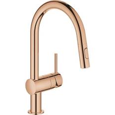 Grohe Minta blandare med C-pip och utdragbar dusch (warm sunset)