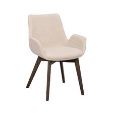 Karmstol Drimsdale - Beige/vitpigmenterad ek