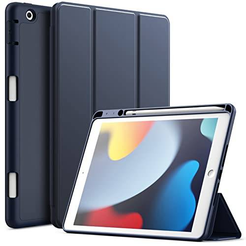 JETech Skyddsfodral för iPad 9:e/8:e/7:e Gen. 10,2", Djup Marinblå