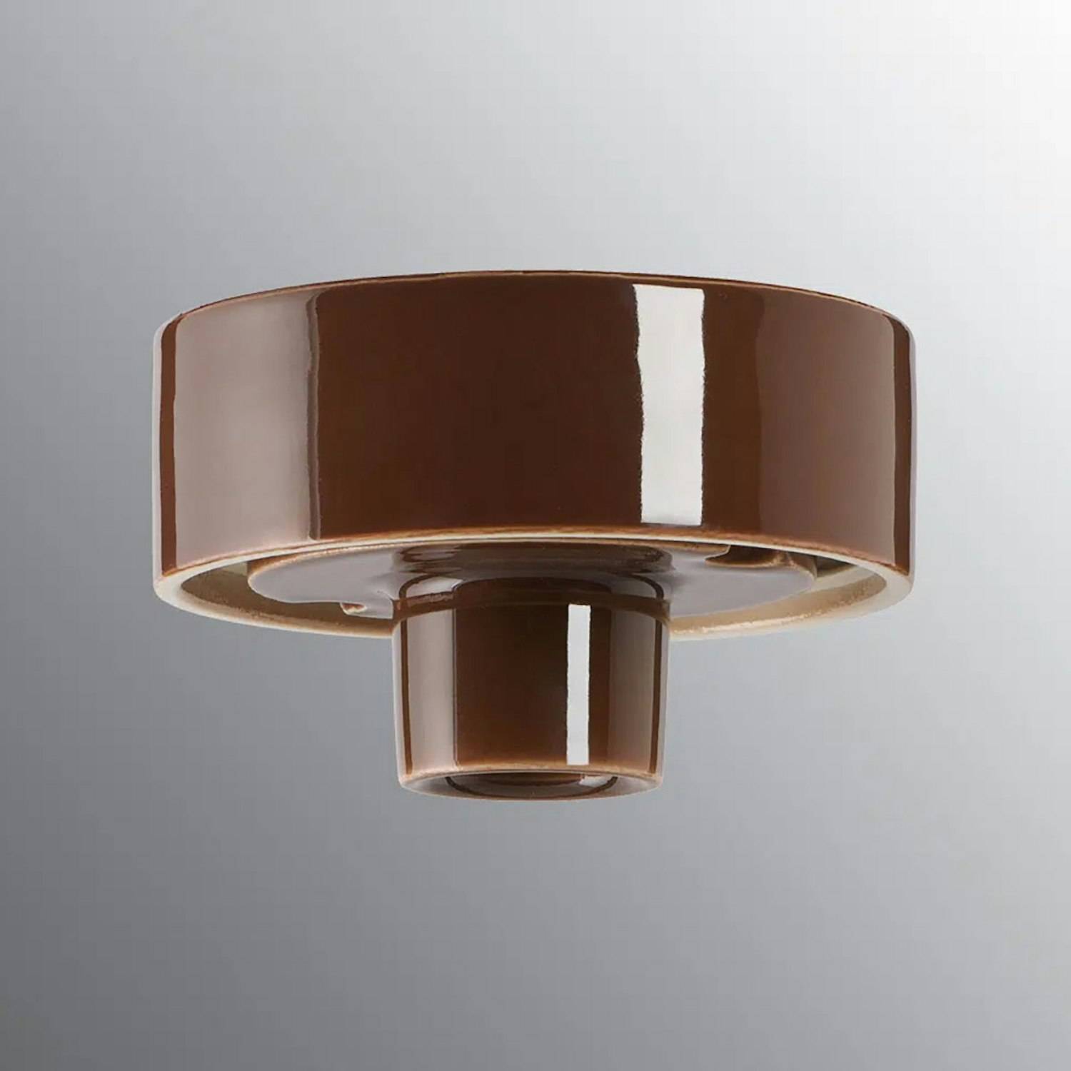 Vägg-/Taklampa Ifö Electric Sockel 123,5 Rak IP44 E27 Brun