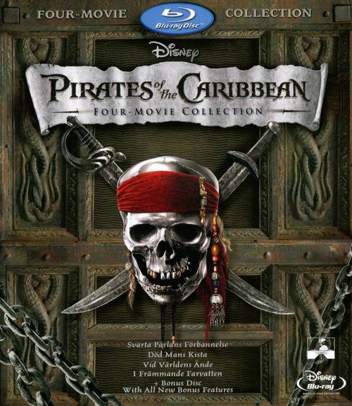 Pirates of the Caribbean - 4 Movie Collection (5-disc) (Beg)