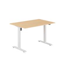 EASY Hæve/Sænkebord m/1 motor 120x80cm - Bøg-hvid