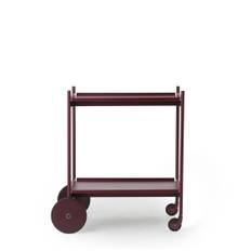 Trolley rullebord med hjul fra Normann Copenhagen - Burgundy