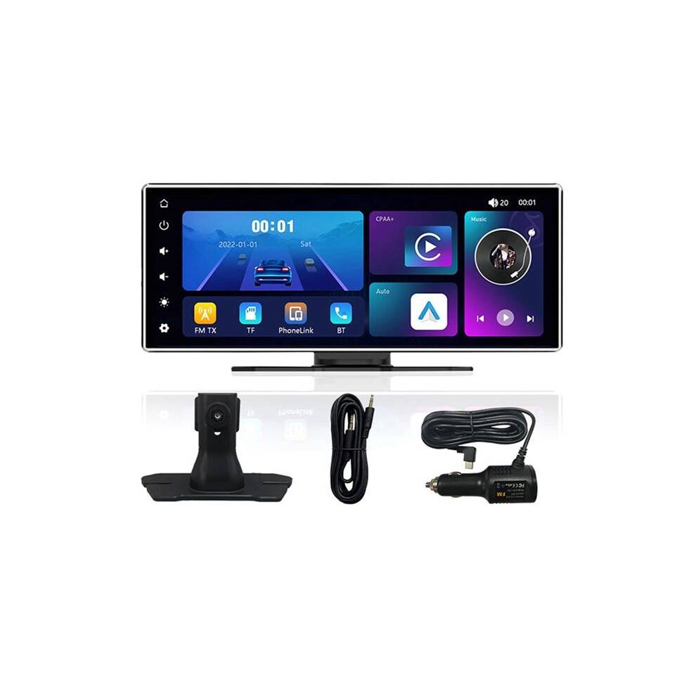 11.26Inch Dash Cam Wireless Carplay & Android Auto Car WiFi GPS Navigation Rear Camera Video Recorder