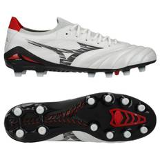 Mizuno Morelia Neo IV Beta Elite FG - Vit/Svart/Röd - Gräs (FG) - ['Vit'] (44½)