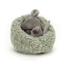 Jellycat Hibernating Mus i rede 12cm