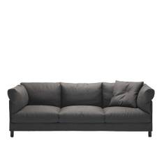 Living Divani - Chemise Sofa 180, Cushions 50x50 / 60x50, Fibre/Down, Fabric Cat. Extra 02a Morris 14 - Soffor - Piero Lissoni