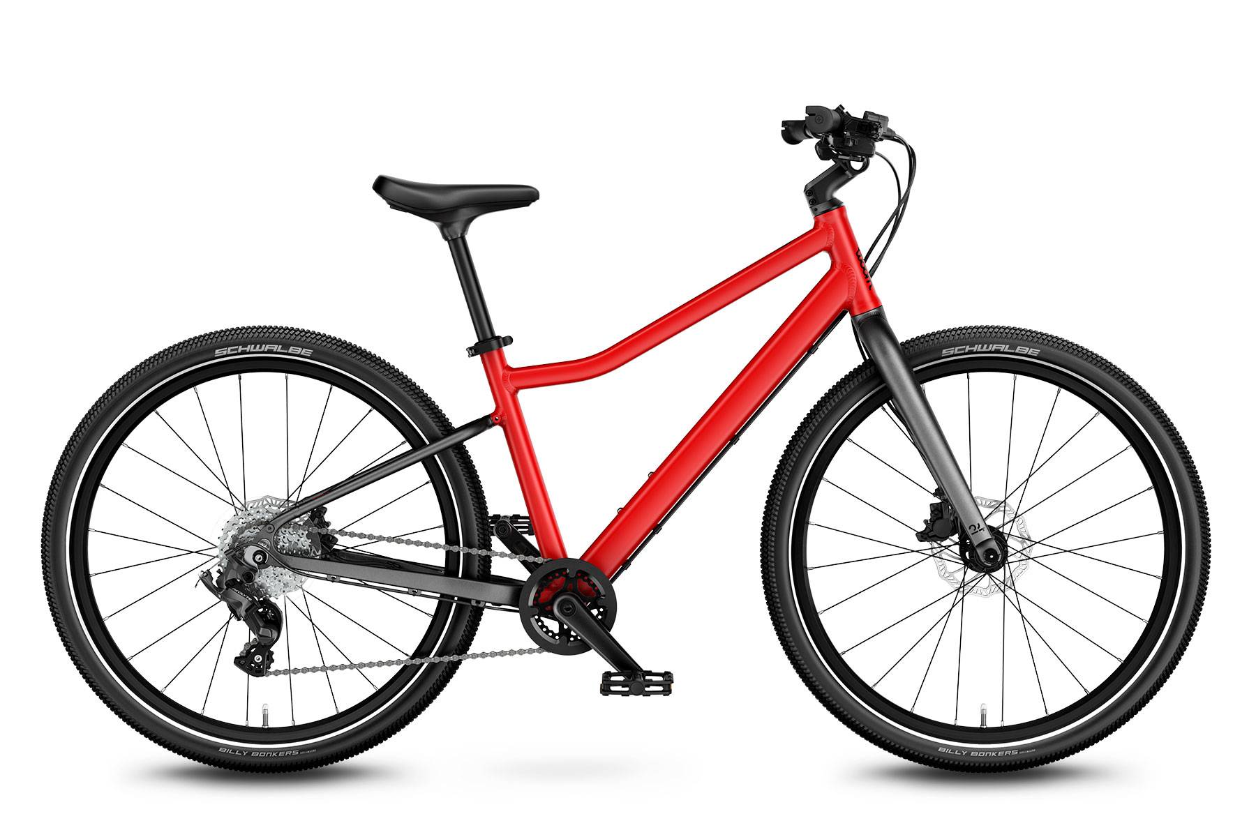 WOOM EXPLORE 5 24 Tommer 9 Kg 8 Gear RØD