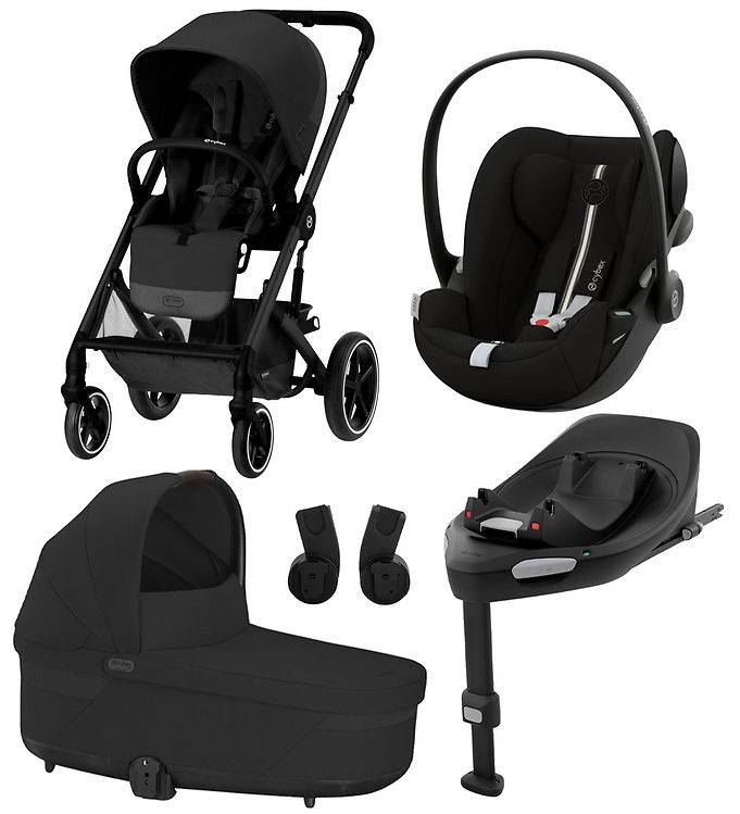 Cybex Bundle - Balios S Lux/Cloud G i-Size Plus - Sort - Cybex - OneSize - Klapvogn
