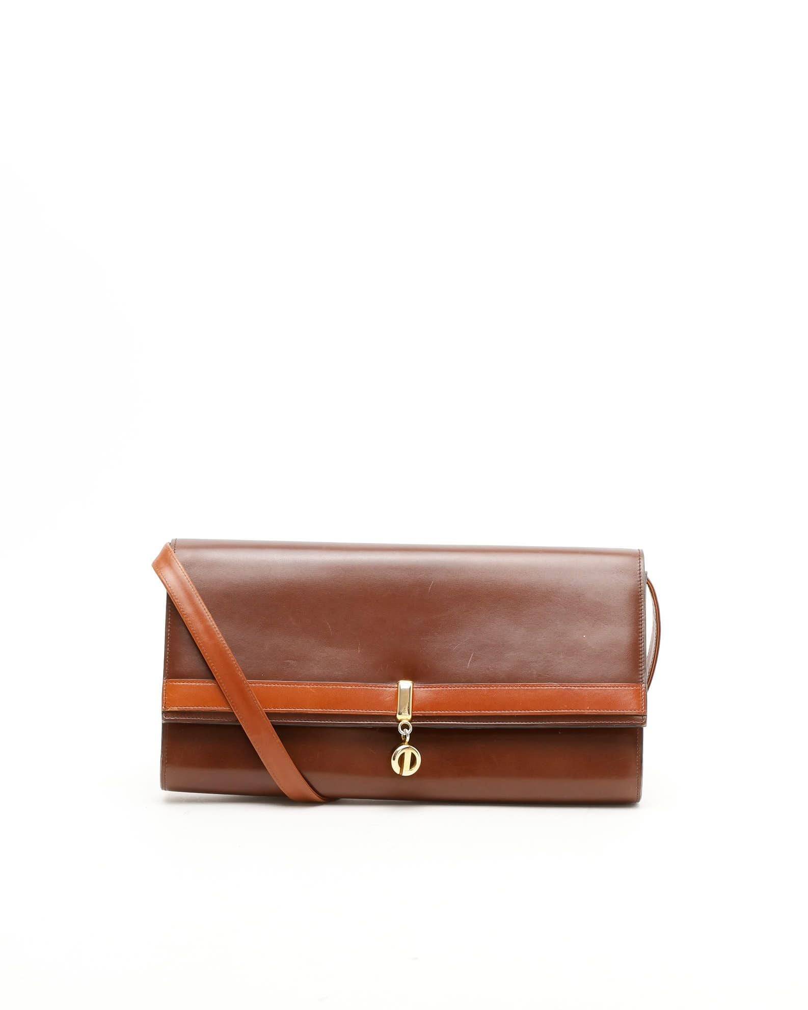 Christian Dior CD Envelope Shoulder Bag - Brown - One Size