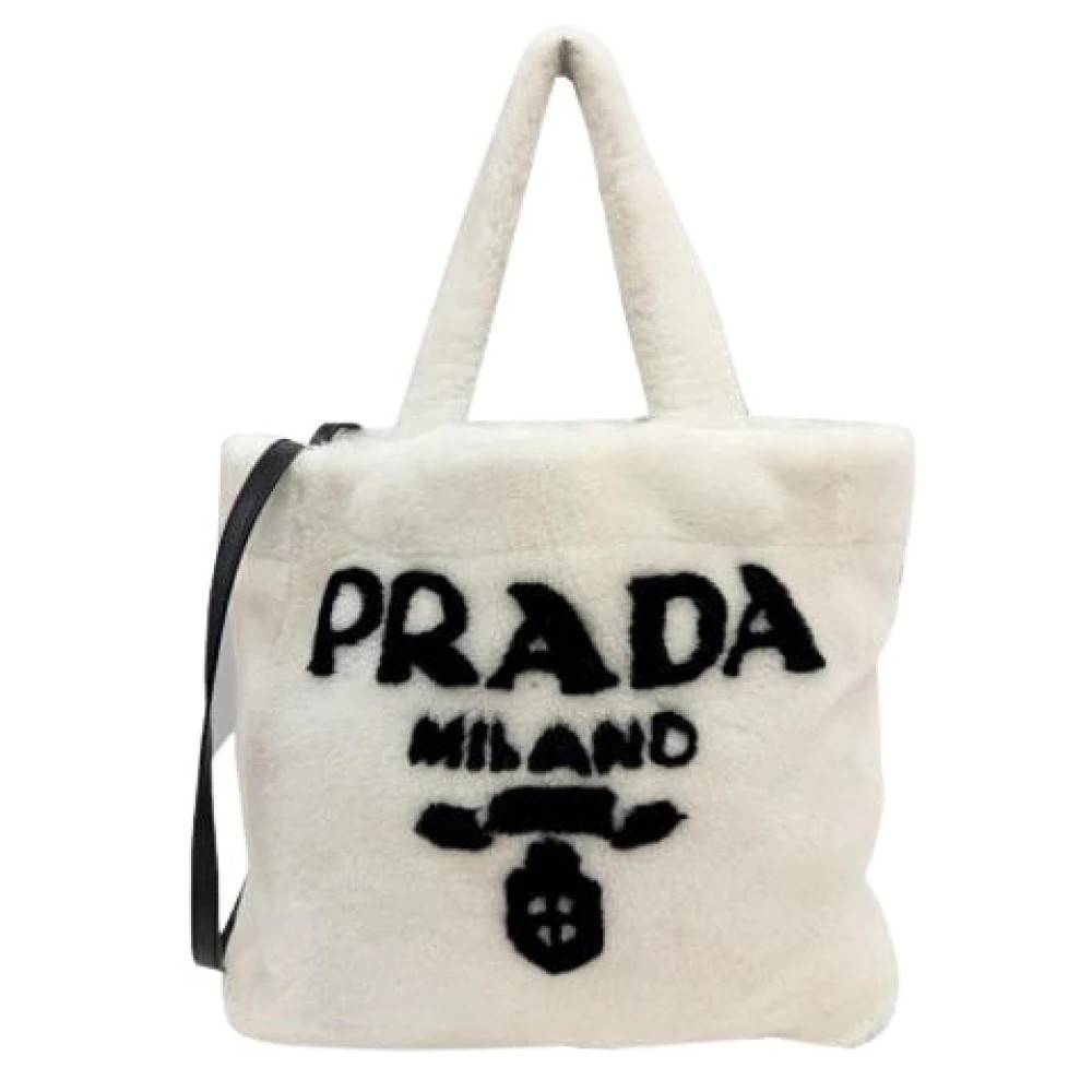 Prada Vintage Pre-owned Vintage Tote Bag - Vintage - Dame - Hvid - ONE SIZE -