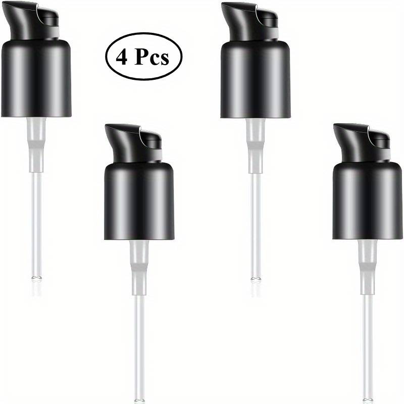 4pcs Replacement Foundation Pump Black Plastic Cosmetic Liquid Make Up Bottle Pump Replacement Tool For Foundation Dispenser, Suitable For Some Different Make-up Foundation