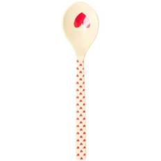 Rice Melamine Teaspoon - Favorite Hearts - Red
