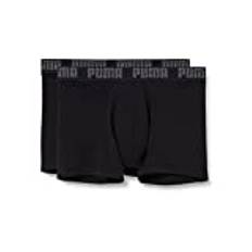 PUMA Herren Bodywear Basic 2p Boxer Shorts, Schwarz, XL EU