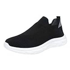 Generiska skor herr 483/4 fot styrrup sneakers herr nättyg bekväma fritidsskor herr skor stålhätta, svart, 44 EU