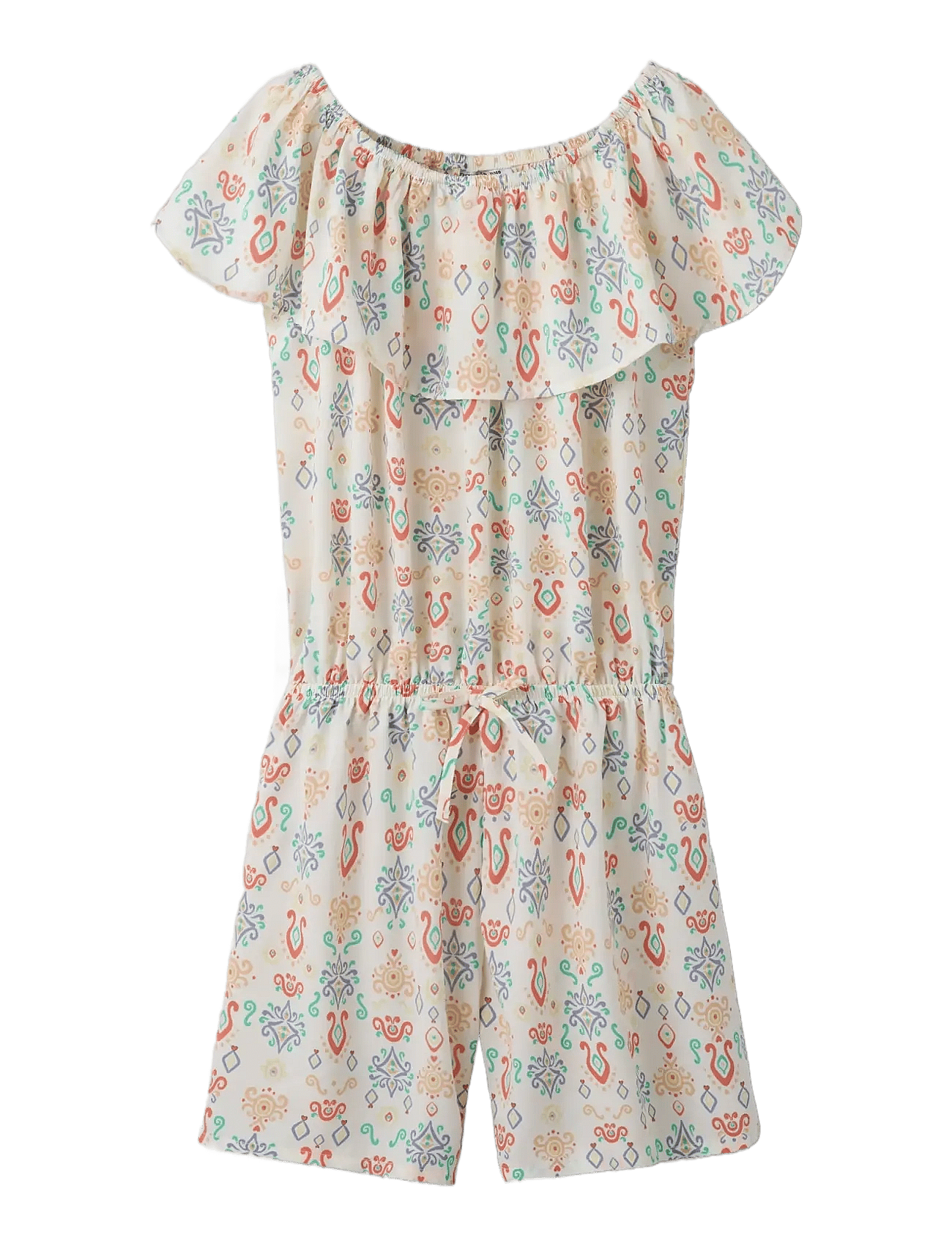 NAME IT Nkfvinaya Ss Playsuit Fffff Noos | Cream | 158