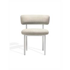Møbel Copenhagen Font Spisebordsstol Beige Boucle Elle 0200/Polerad Stålstomme - Beige Boucle Elle 0200/Stomme i polerat stål