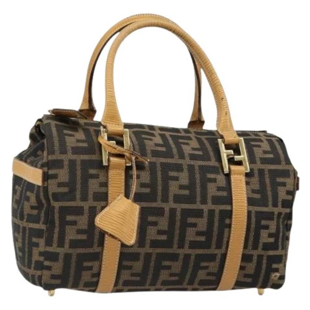 Fendi Vintage Pre-owned Vintage Zucca Canvas Håndtaske - Vintage - Dame - Flerfarvet - ONE SIZE - Læder