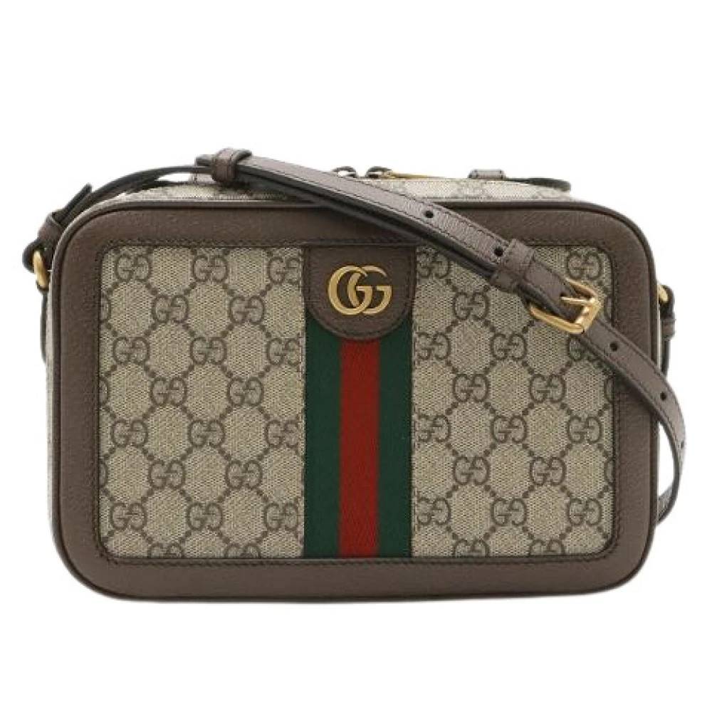 Gucci Vintage Pre-owned Ophidia GG Supreme Crossbody Bag - Vintage - Dame - Beige - ONE SIZE - Uld