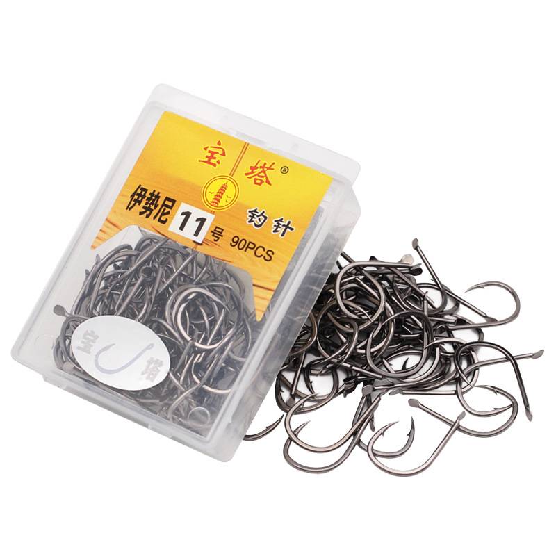 10 Boxes of Circle Fish Hook Barb Set of High Carbon Steel Barbed Eyed Hooks Accessories Sea Feeder for Fishing Carp Tackle Tool