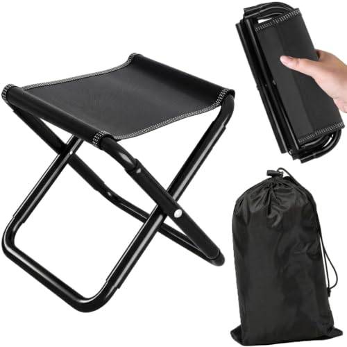 Doukesh Mini Pall Hopfällbar Bärbar Hopfällbar Pall Bärbar Vikbar Fiskestol Lättvikt Fällbara Stolar Camping Pall Vikbar för Picknick Fiske