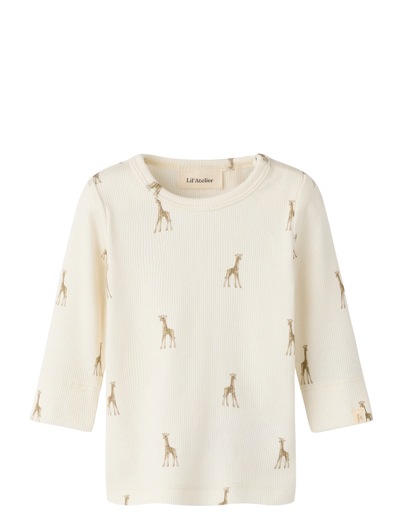 Lil´ Atelier - nbngavo emo ls slim top lil turtledove giraffe 210