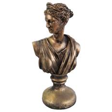 Staty Byst Femme Antikguld Västanvinden