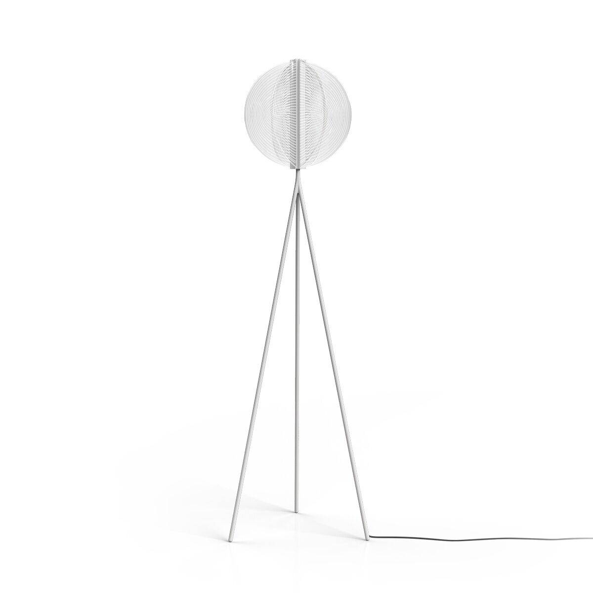 Papylia Golvlampa H179 Polerad White 9003 - Vit