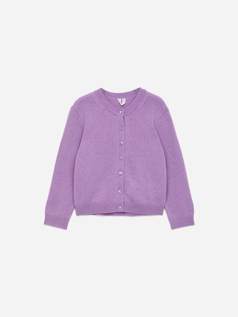ARKET Wool Cardigan -Purple, 122/128
