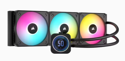 Corsair iCUE H170i ELITE LCD XT, 420mm, RGB - Svart