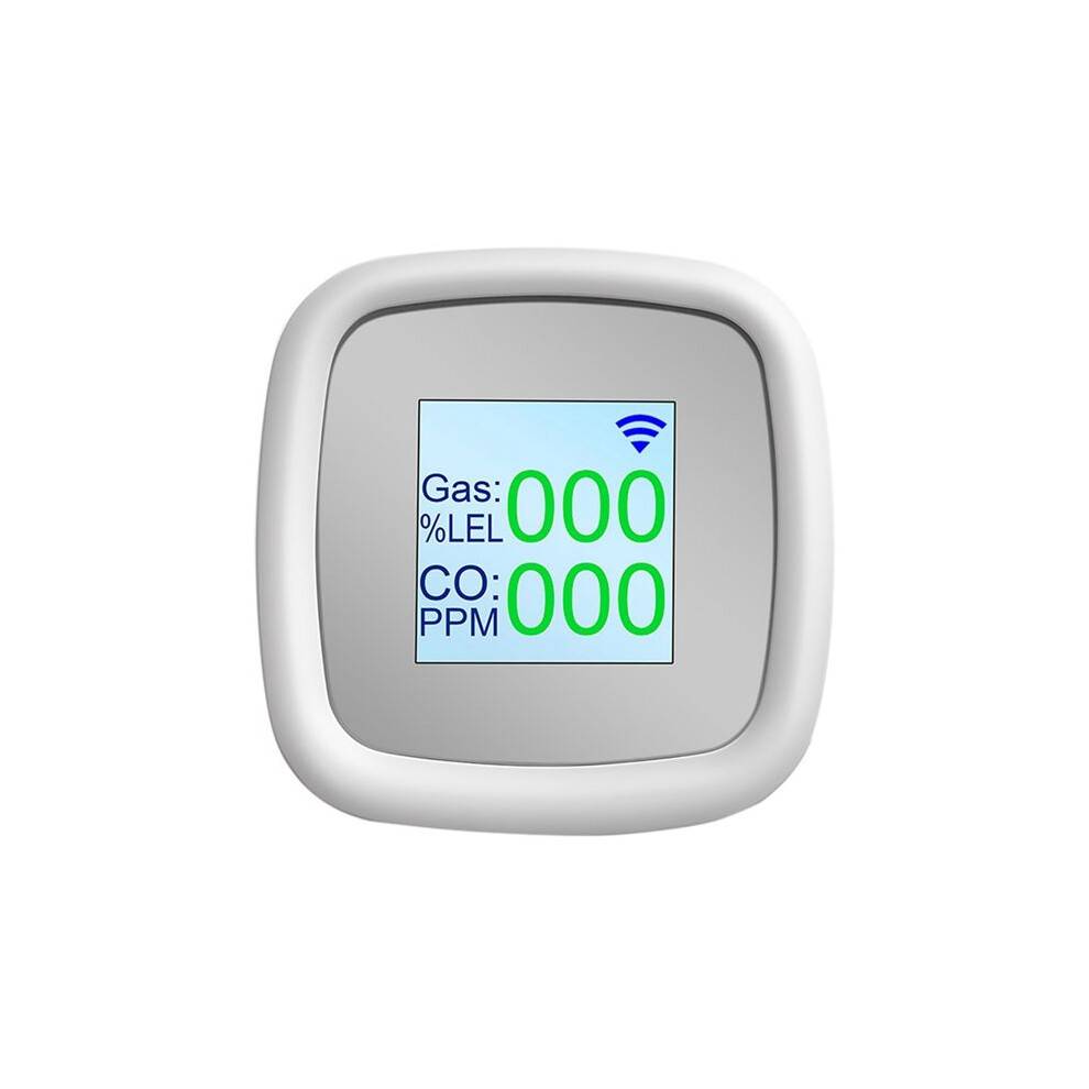 Tuya WIFI Combustible Gas Detector Gas Alarm Digital Gas Detection Sensor Sound Alarm Smart Air Quality Detector,B