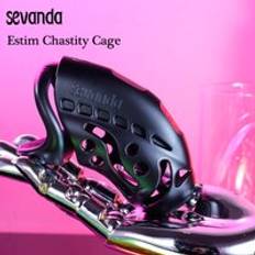 Electric Shock Black Male Chastity Lock Remote Control Penis Lock Waterproof Abs Nautilus Estim Chastity Cage Sex Toys For Men