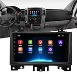 Bil GPS-navigering, 9 Tums Pekskärm 12 Bilstereo, 4 Kärnor 2 GB 32 GB Instrumentbräda Ersättning för Benz Sprinter 2006 Till 2017
