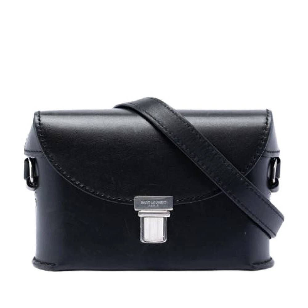 Yves Saint Laurent Vintage Pre-owned Læder Crossbody Taske - Vintage - Dame - Sort - ONE SIZE - Læder