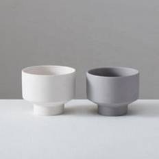 YBH Porcelain Container Elegant Ceramic Candle Jar Wholesale Matte Cute Home Decoration Christmas Nordic White Candle Vessels