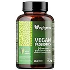 Vegageno Probiotics 180 kapslar - odlingskomplex 30 stammar & 80 miljarder CFU - Probiotika tarmrengöring - tarmbakterier Probiotika för frisk tarmflora. Probiotics Kaplsen med Prebiotika