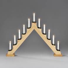 Adventsljusstake Gnosjö Konstsmide 11L med Manschetter Natur