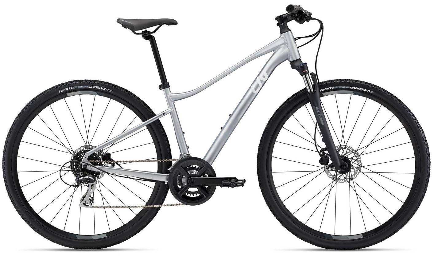 Liv Rove 3 Disc Hybridcykel Str. L - Silver (L)