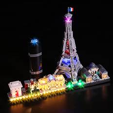 LocoLee Led Licht Set Kompatibel mit LEGO Architecture Paris,Dekorations Led Beleuchtungs Set Compatible with LEGO 21044 Exklusives Collectible Light Kit,Nur Lichter-Set,Kein Modell (Paris)