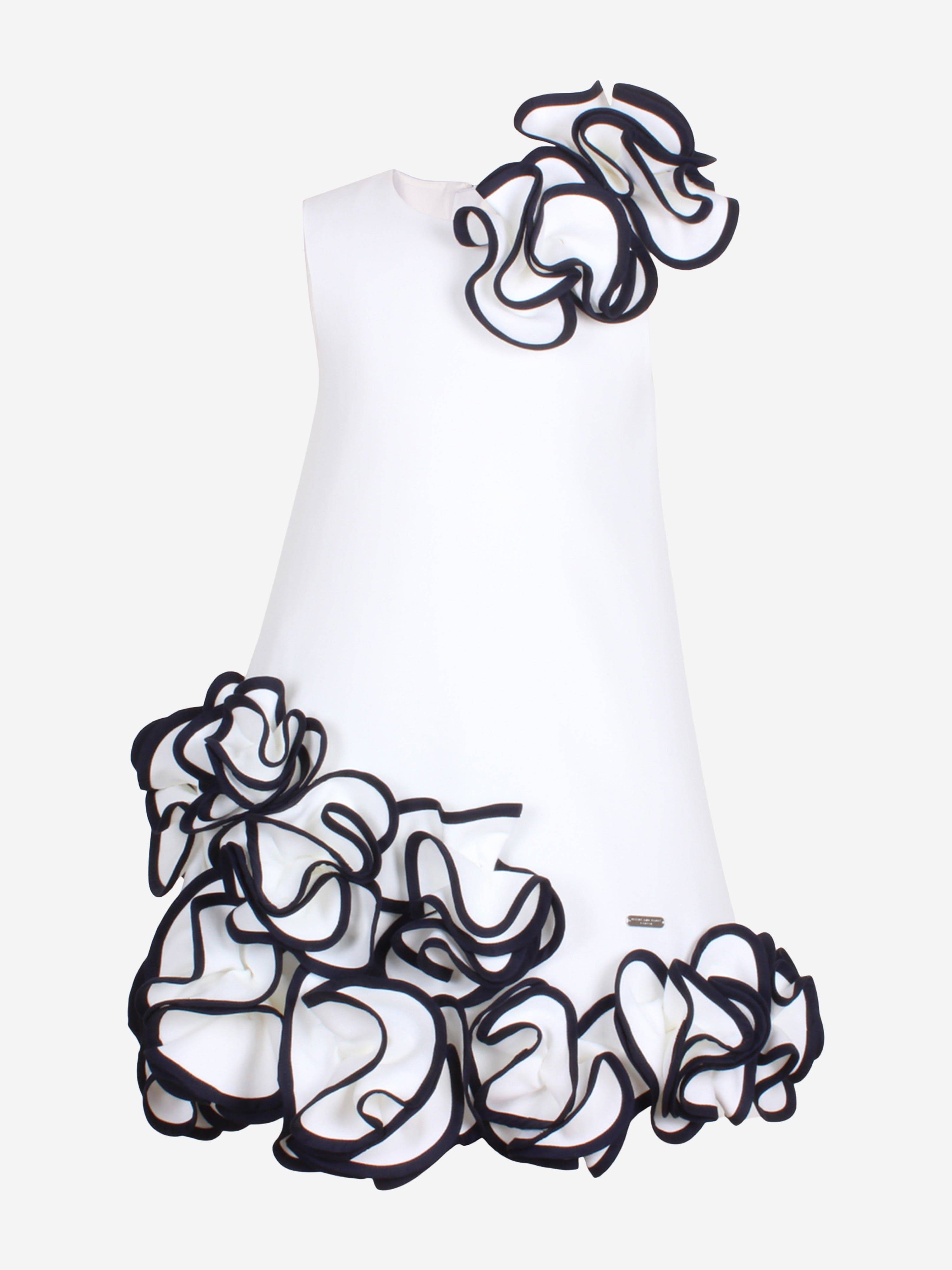Jessie And James Girls Blossoming Love Dress in White - White / 12 Yrs (12 Yrs)