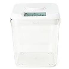 Kitchen Safe Time Locking Container (Medium), Timed Lock Box for Cell Phones, Snacks, and other unwanted temptations (White Lid + 5.5” Clear Base)