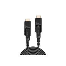 Lindy 38324 HDMI-kabel 50 m HDMI Type D (Micro) Sort